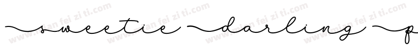 Sweetie Darling Personal Use字体转换